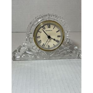 Shannon Crystal Designs Ireland 24% Lead‎ Crystal Shelf Mantel Clock Unadjusted